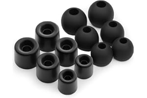 Okuli Set of 12 Memory Foam EarBuds & Silicone EarBuds Ear Tips For Earphones Headphones