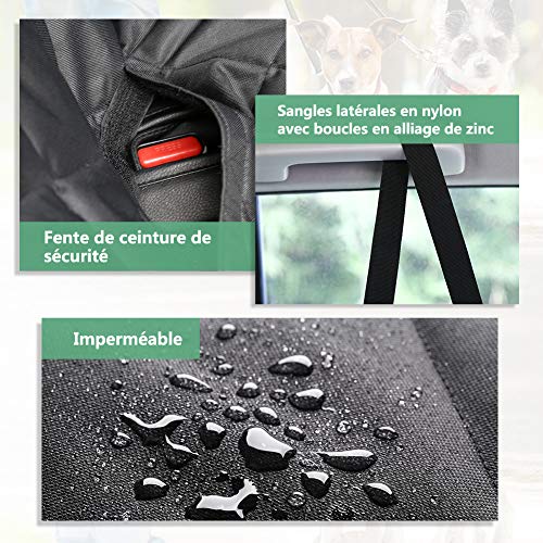 LOETAD-Housse-Protection-Voiture-Chien-Housse-de-Sige-pour-Chien-Antidrapante-avec-Fentre-en-Filet-2-Poches-Ceinture-de-Scurit-et-Sac-de-Rangement-pour-VoitureSUV-Camion-147x137x38cm