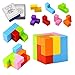 Produktbild BeesClover Quadratische Magnete Würfel magnetische Bausteine Würfelspielzeuge 7 magnetische Ziegel & 54 Smart Cards Puzzles Magnetfliesen Stress Relief Spielzeug Spiele