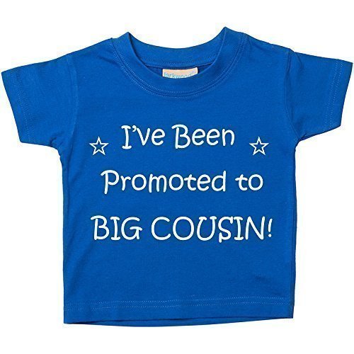 I've Been Promoted to Big Cousin Blue Tshirt Baby Toddler Kids Available in Sizes from 0-6 Months New Baby Cousin Gift
