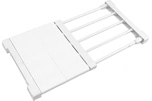 MUMUSUKI Estante Organizador de Armario de Ropa Extensible, Separadores de Armario de Bricolaje Ajustables, Estante de Tensión Separador para Armario, Armario, Baño, Cocina, Estantería (Longitud 30‑40