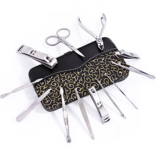 Pediküreset, Maniküre Set, Nagelpflege Set,VALUE MAKERS® 12-teiliges Maniküre-Pediküre Reise Set - 2
