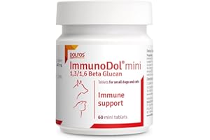 ANKHPETS ImmunoDol 60 Mini Tablets 1,3/1,6 Beta glucan for Cats and Small Dog Breeds