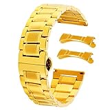 Luxus-Edelstahl-Metall-Uhrenarmband Art und Weise Splitter Damen 18mm