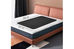 RIQINXIN Wasserdicht rutschfeste Wickelunterlage für Erwachsene Saugfähige Waschbar Betteinlagen Inkontinenz Inkontinenzunterlage für Betten Wiederverwendbare Unterlage 152x89cm schwarz 1er