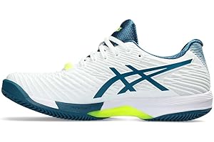 ASICS Solution Speed FF 2 Clay Scarpa da Tennis per Campi Veloci per Uomo Nero Azzurro