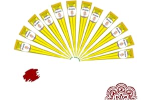 12x FADEDA Henna Kegel | 12x 25g natürliche Paste | Kastanien-Braun (Rotbraun) | 100 % pflanzlich | gebrauchsfertig & ohne PPD