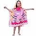 Produktbild Yartar Kid Schwimmen Kapuze, Strandtuch, Badetuch Poncho Handtuch Mikrofaser Cartoon Kapuzen Bademantel Schnell trocknend Beach schwimmen Handtuch princess