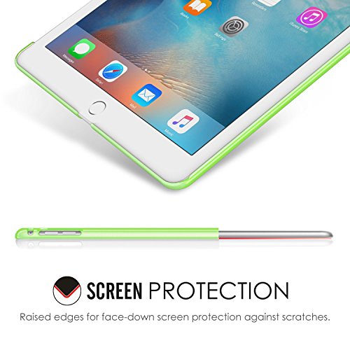 MoKo Hülle für iPad Pro 9.7 – Ultra Slim Translucent Hart Polycarbonate Schale Schutzhülle Case Cover für Apple iPad Pro 9.7 Zoll 2016 Modell Tablet, Matt Grün (Auch für iPad Pro Offizielle Tastatur) - 5