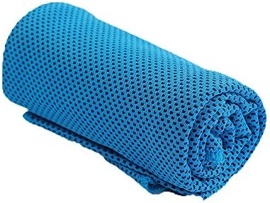 RBSN Sports Exercise Running Gym Tennis Towel Cooling Ice Cool Towel for Hot Weather, Exercise, Sports, Gym And Outdoor Activities from (Light Blue)