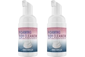 AUMUDE Limpiador de juguetes, limpiador de juguetes, limpiador de espuma suave, limpiador de juguetes natural, sin fragancia, limpiador de juguetes multiusos para pieles sensibles (2 unidades)