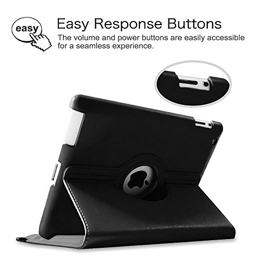 Fintie iPad 2/iPad 3/iPad 4 Hülle – 360 Grad rotierende Schutzhülle mit Standfunktion Smart Cover Case Tasche Etui mit Auto Schlaf / Wach Funktion für Apple iPad 2,iPad 3 & iPad 4th Generation mit Retina Display – Dont Touch - 5
