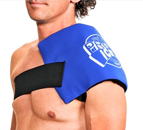 Pro Ice Cold Therapy Wrap for Shoulder - Treat Rotator Cuff Injuries, Swollen Shoulders, Shoulder Sprains, and Post-Surgery Icing Therapy PI260 Ice Pack Included