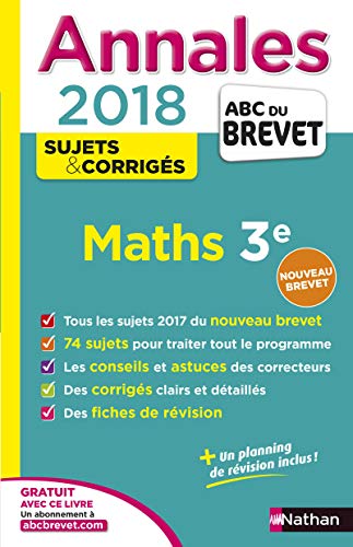 Télécharger Annales ABC du Brevet Maths 2018 PDF