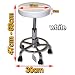 WHITE THERAPY STOOL SALON SPA BEAUTY MASSAGE GAS LIFT CHAIR MANICURE THERAPIST