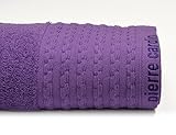 Medias: 50 x 100 Cm Pierre Cardin Toalla Vendome, Algodón Peinado, Morado, 30x25x0.4 cm