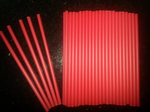 50 x 4.5" Christmas RED Lollipop Sticks for CHOCCO'S, Cake POPS, Lollies.ETC