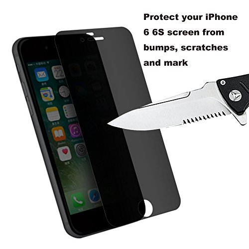 iPhone 6 6s Cristal Templado Mate Anti-Spy Protector de Pantalla Para iPhone 6s Anti-huella Digital Sin Burbujas Vidrio Templado Proteger Pel  cula - VISPOW