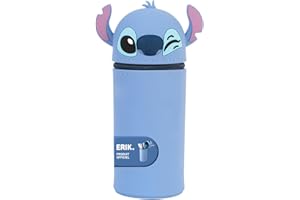 Grupo Erik - Trousse Disney, Stitch - Extensible en Silicone | Trousse Scolaire Originale, Fournitures de Bureau et Scolaires, Licence Officielle
