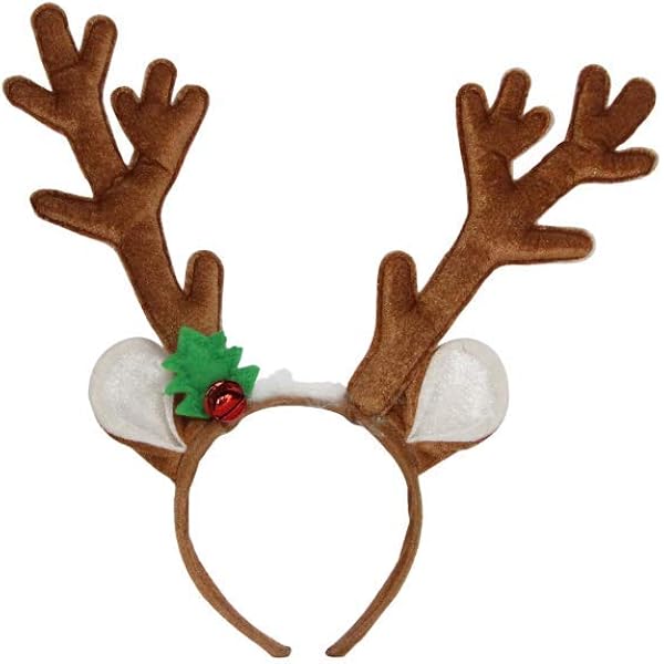 Reindeer Antlers Christmas Headband 35cm By Gisela Graham Amazon Co Uk Kitchen Home