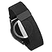 Produktbild Pinhen Uhrenarmband 18MM Edelstahl Metall Silber Metallarmband Edelstahl für Uhren Uhrenarmbänder Huawei Watch Withings Activité (18MM Milanaise, Schwarz)