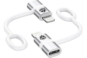 ZUOQIANG 2 Piezas Adaptador Lightning a USB C, Adaptador de Carga Rápida PD 30W, Adaptador USB-C Adecuado para iPhone 15/15 Pro/15 Pro MAX/iPad Pro/Air/MacBook-Plata