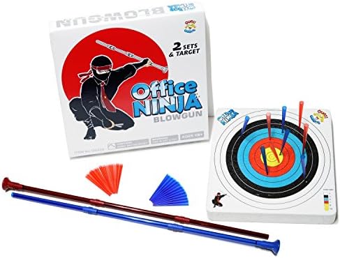 Games - Unitech - Office Ninja Two Blowguns - Trainning Toys New 100224