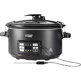 Russell Hobbs Sous Vide Slow Cooker &ndash; 3 in 1 Pot: Sous Vide, Slow Cooker and Temperature Meter, LED Digital Display, 6 Servin