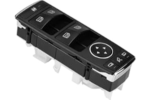 ARAMOX Interruptor para elevalunas delantero izquierdo, interruptor para elevalunas eléctrico para coche 2128208310, interruptor principal delantero izquierdo para Clase C W204