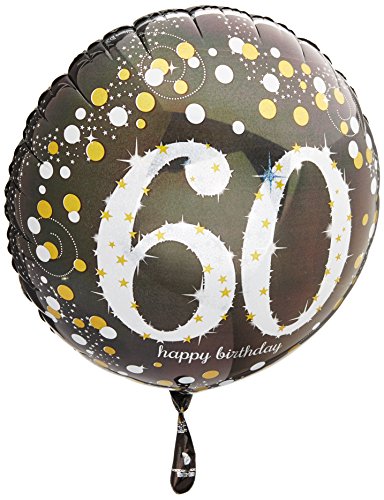 Amscan 3213201 60. Geburtstag Folie Luftballons