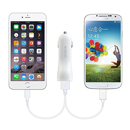 Car-Charger-LVSUN-Dual-USB-Car-DC-Adapter-48A-24W-Fastt-Charging-Built-in-Safety-Protection