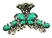 Produktbild Beautiful Ladies Vintage Gold Tone Chunky Metal Hair Claw Clamp Trio Butterfly Jade Green by Glamour Girlz