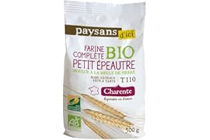 PAYSANS D'ICI Farine complète de Petit épeautre bio et équitable T110