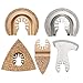 Produktbild JINHUGU 5pcs Crabide und Diamond Oszillierendes Multitool-Sägeblatt für Fein Multimaster New