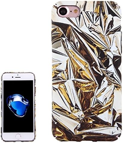 phone case cover, For iPhone 7 Water Decals Gold Wrapping Paper Pattern PC Protective Case for iphone 7 ( SKU : Ip7g1266a )