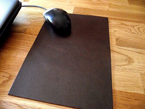 Echt Leder Mousepad – Handunterlage in leichter Vintage Optik – optimales Ledersortiment – fügt sich dezent und wertig in Ihre Arbeitsumgebung - 3