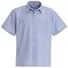 Produktbild Baumwoll Chambray Hemd mit kurzen Ärmeln - 2 Stück Set - Blau, M