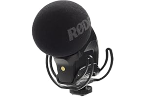 Stereo VideoMic Pro de RØDE - Versátil micrófono estéreo para uso en cámara con dos cápsulas de ½ pulgada en disposición fija X/Y para filmaciones, creación de contenidos y grabación en localizaciones