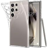 compatible with Transparent Clear Silicone High Quality Shockproof Stylish Phone Case (Samsung S24 Ultra)