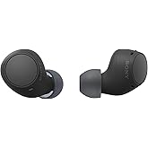Sony WF-C510 Wireless Bluetooth Earbuds with Mic, TWS, in Ear, Ambient Sound Mode, Small and Comfortable, IPX4, Quick Charge, Multipoint Connectivity, Customized EQ, Up to 22 Hours Battery- Black