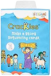 Crackles Create Your Own Story-Sequencing Cards for Storytelling and Picture Interpretation Game, Special Education Materials Improve Language Skills Pack of 10 for Birthday Return Gifts