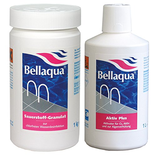 SPAR-SET - 1x Sauerstoff-Granulat + 1x Aktivator BELLAQUA | chlorfreie Wasserpflege für Pools und Schwimmbecken von BAYROL