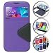 Produktbild Roar Galaxy S8 Flipcase Klapphülle, Klapp Handyetui im Bookstyle, Premium Flip mit Magnet Fenster Standfunktion für Samsung Galaxy S8, Violett Lila