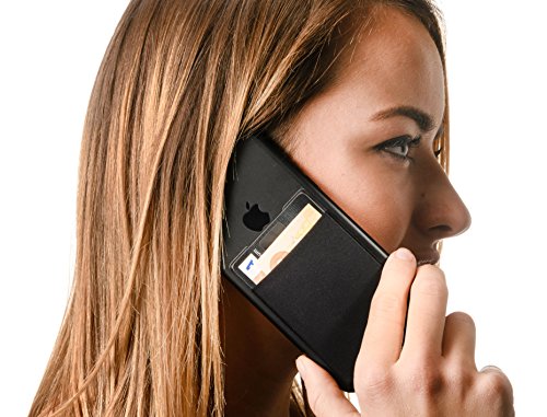â¤ Cardsock - #1 Premium Smartphone Kartenhalter - schwarz / black - Kreditkarten, Ausweise & Bargeld am Handy - Kartenfach & Kreditkartenhalter