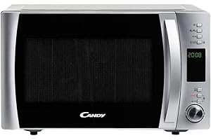 Candy CMXW22DS Microondas (Encimera, 22 L, 800 W, Botones, Giratorio, Acero inoxidable, Retirable)