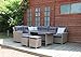Produktbild Hohe Dinning Poly Rattan Lounge "Calma", inklusive zwei Hocker, Siena Garden