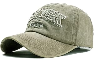 Joligiao Casquette de Baseball,Unisexe Vintage Jeans Chapeau Casquette Réglable Hip-hop Mode Snapback Sport Cap Broderie Lettres Trucker Motorcycle Cap