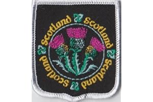 1000 FLAGS Chardon écossais cercle Écusson brodé Flag Patch