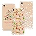 Produktbild Yokata [3 Packs] Merry Christmas Serise, iPhone 7 Hülle Weihnachten, Transparent Weiche Silikon Handytasche Handyhülle Schutzhülle TPU Handy Tasche Schale Etui Weich Silicone Bumper Ultra Dünn Slim Durchsichtig Premium Kratzfest Kreative Christmas Gift Motiv Muster Clear Backcover Schutz für iPhone 7 Case Cover - Weihnachten + Christmas Mix + White Christmas Tree