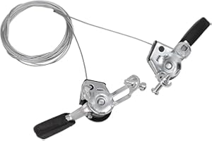 REACHMALL Palancas de cambio de pulgar, 3 x 6 o 3 x 7 velocidades, apto para bicicleta plegable/bicicleta de carretera, cables de acero inoxidable, 1 par